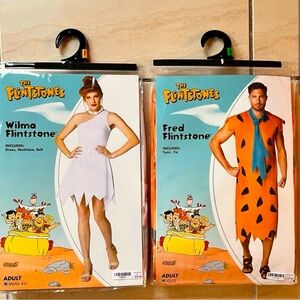 Wilma & Fred Adult LARGE costumes